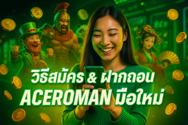 วิธีสมัคร & ฝากถอน ACEROMAN มือใหม่