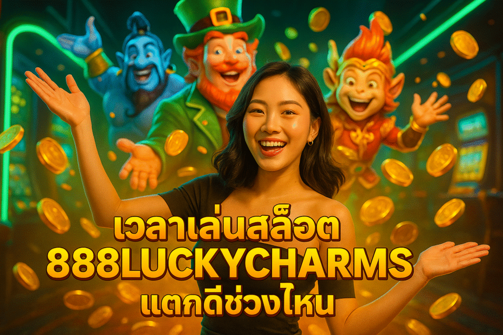 เวลาเล่นสล็อต 888LUCKYCHARMS แตกดีช่วงไหน