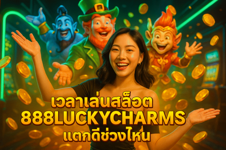 เวลาเล่นสล็อต 888LUCKYCHARMS แตกดีช่วงไหน