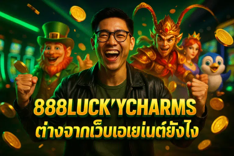 888LUCKYCHARMS ต่างจากเว็บเอเย่นต์ยังไง