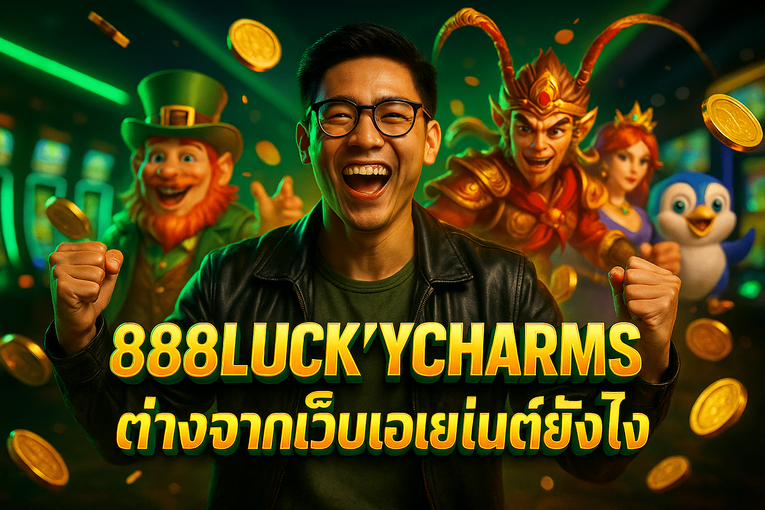 888LUCKYCHARMS ต่างจากเว็บเอเย่นต์ยังไง
