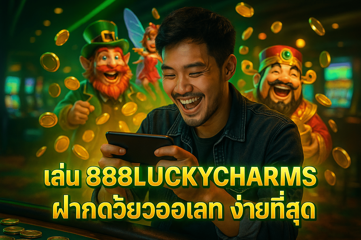 เล่น 888LUCKYCHARMS ฝากด้วยวอเลท ง่ายที่สุด